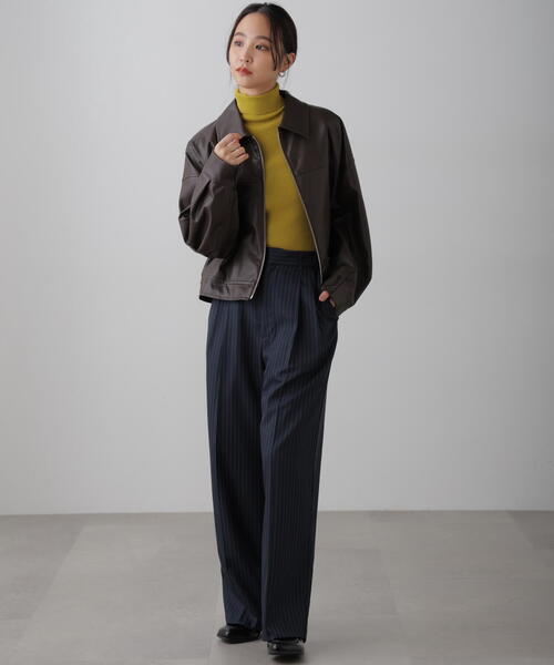 FREE'S MART(フリーズマート)の「◇タートルネックリブニット(ニット/セーター・レディース・ホワイト/ホワイト系その他/イエロー/オレンジ/ブラック/レッド/ブルー・FREE)」の12枚目の写真