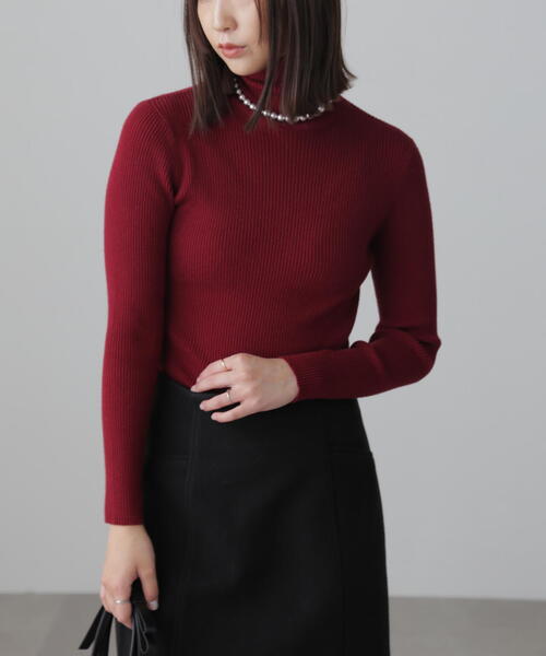 FREE'S MART(フリーズマート)の「◇タートルネックリブニット(ニット/セーター・レディース・ホワイト/ホワイト系その他/イエロー/オレンジ/ブラック/レッド/ブルー・FREE)」の15枚目の写真