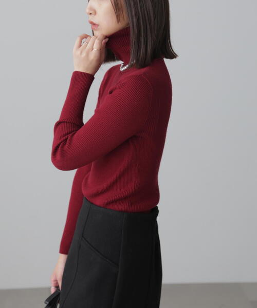 FREE'S MART(フリーズマート)の「◇タートルネックリブニット(ニット/セーター・レディース・ホワイト/ホワイト系その他/イエロー/オレンジ/ブラック/レッド/ブルー・FREE)」の16枚目の写真