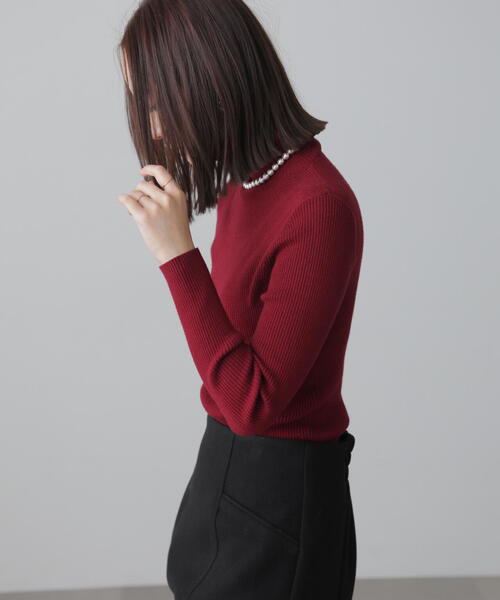 FREE'S MART(フリーズマート)の「◇タートルネックリブニット(ニット/セーター・レディース・ホワイト/ホワイト系その他/イエロー/オレンジ/ブラック/レッド/ブルー・FREE)」の17枚目の写真