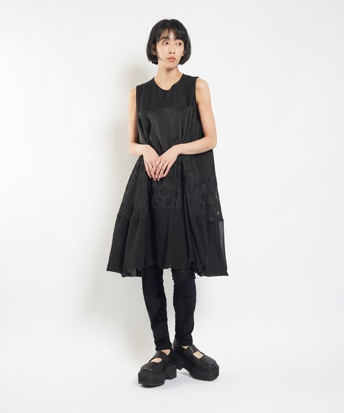 【セール】ブラックライン バルーンワンピース（ワンピース）｜gomme（ゴム）