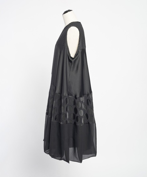 【セール】ブラックライン バルーンワンピース（ワンピース）｜gomme（ゴム）