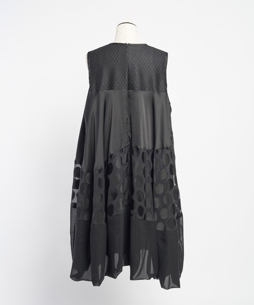 【セール】ブラックライン バルーンワンピース（ワンピース）｜gomme（ゴム）