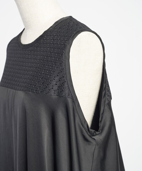 【セール】ブラックライン バルーンワンピース（ワンピース）｜gomme（ゴム）