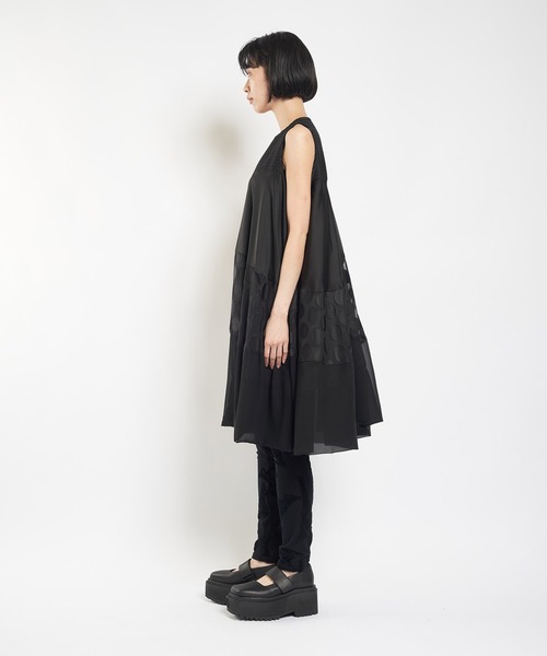 【セール】ブラックライン バルーンワンピース（ワンピース）｜gomme（ゴム）