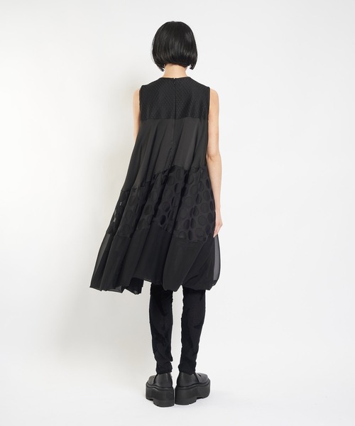 【セール】ブラックライン バルーンワンピース（ワンピース）｜gomme（ゴム）