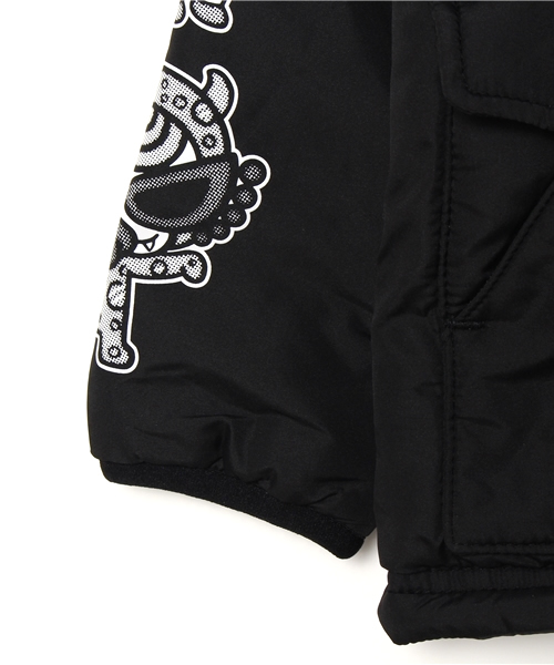 HYSTERIC MINI（ヒステリックミニ）の「BABY HUNGRY MONSTER WORLD with U リバーシブル ジャケット（ダウンジャケット/コート・キッズ・ブラック/ターコイズブルー/レッド・90）」の8枚目の写真