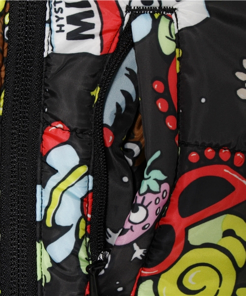 HYSTERIC MINI（ヒステリックミニ）の「BABY HUNGRY MONSTER WORLD with U リバーシブル ジャケット（ダウンジャケット/コート・キッズ・ブラック/ターコイズブルー/レッド・90）」の5枚目の写真
