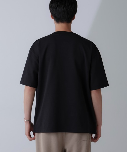 NANO universe（ナノユニバース）の「ダブルスムースクルーネックBIGTシャツ 半袖（Tシャツ/カットソー・メンズ・ホワイト/ブラック/ネイビー/ダークグレー・XL/S/M/L）」の11枚目の写真