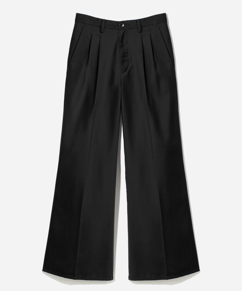 HARE（ハレ）の「【SET UP対応】タックワイドトラウザー(HARE)（スラックス・メンズ・パープル/ブラック/グレー・MEDIUM/SMALL）」の2枚目の写真