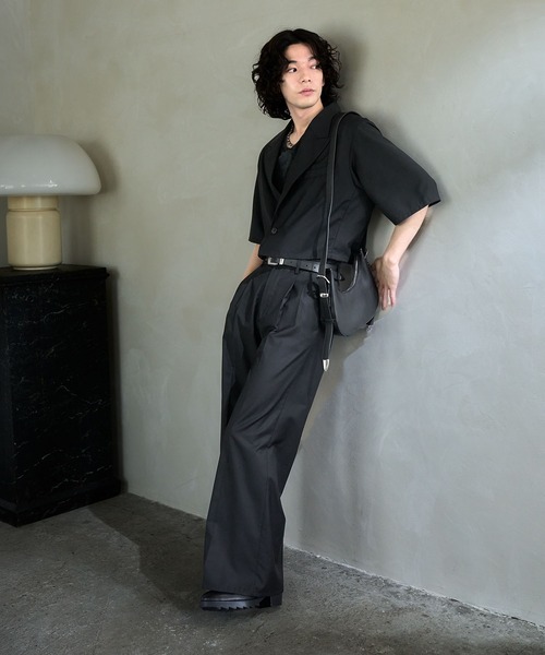 HARE（ハレ）の「【SET UP対応】タックワイドトラウザー(HARE