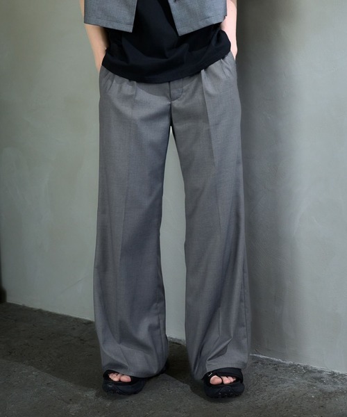 HARE（ハレ）の「【SET UP対応】タックワイドトラウザー(HARE)（スラックス・メンズ・パープル/ブラック/グレー・MEDIUM/SMALL）」の13枚目の写真