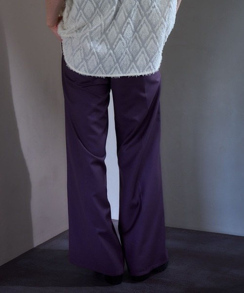 HARE（ハレ）の「【SET UP対応】タックワイドトラウザー(HARE)（スラックス・メンズ・パープル/ブラック/グレー・MEDIUM/SMALL）」の19枚目の写真