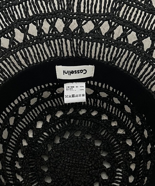 DEICY（デイシー）の「透かしサマーハット（キャップ・レディース・ブラック・FREE）」の4枚目の写真