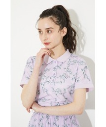 【RIENDA GOLF】フラワープリントポロシャツ 春服