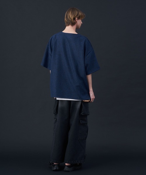 SHORT TWEEDY セットアップ　ブルー Maje_MFPSH00633-0524_F_1.jpg