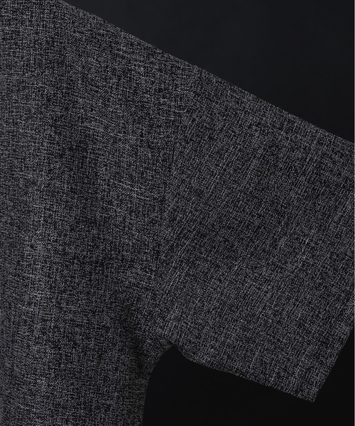 KUUUPY（クーピー）の「Tweed-Style Short Sleeve Pullover - ツイード調半袖プルオーバー（Tシャツ/カットソー・メンズ・ホワイト×ブラック/ダークブルー/チャコールグレー・MEDIUM/LARGE/SMALL）」の22枚目の写真
