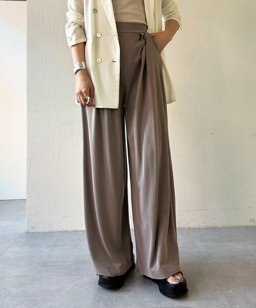 SHENERY（シーナリー）の「【3サイズ展開】カノコタックワイドパンツ  