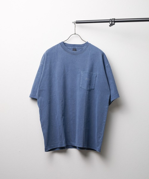 ARCHIVER(アーカイバ)の「【69】ピグメント加工 ヴィンテージライクTシャツ(Tシャツ/カットソー・レディース・スミクロ/ベージュ/ブルー系2/ブルー系1・MEDIUM/LARGE)」の3枚目の写真