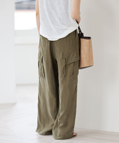キュプラ カーゴパンツ（カーゴパンツ）｜SLOBE IENA