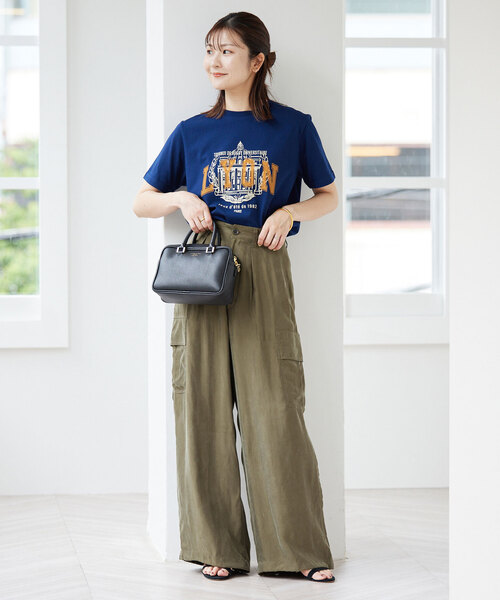 SLOBE IENA（スローブイエナ）の「キュプラ カーゴパンツ（カーゴパンツ・レディース・カーキ/ネイビー・36/38）」の12枚目の写真