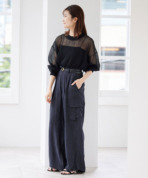 スローブイエナ　キュプラ カーゴパンツ キュプラ カーゴパンツ（カーゴパンツ）｜SLOBE IENA