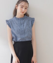 couture brooch | 【マシンウォッシャブル】ドット刺繍ブラウス(シャツ/ブラウス)