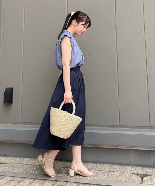 couture brooch（クチュールブローチ）の「◆【マシンウォッシャブル】ドット刺繍ブラウス（シャツ/ブラウス・レディース・ブルー系5/ブラック系・36/42/38）」の20枚目の写真