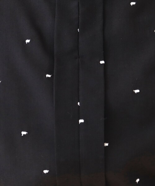 couture brooch（クチュールブローチ）の「◆【マシンウォッシャブル】ドット刺繍ブラウス（シャツ/ブラウス・レディース・ブルー系5/ブラック系・36/42/38）」の12枚目の写真