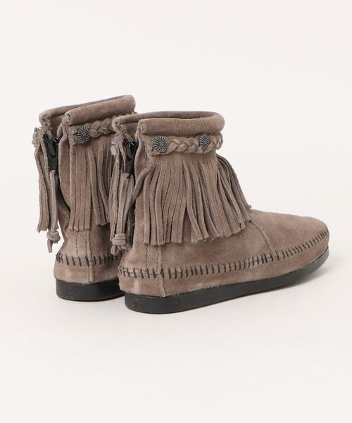Minnetonka(ミネトンカ)の「【W】【it】【IW4】【MINNETONKA】ハイ トップ バック ジッパー ブーツ HI TOP BACK ZIP BOOTS(ブーツ・レディース・ライトブラウン/ダークブラウン/ブラック/グレー/ブラウン・US6/US5.5/US5)」の6枚目の写真