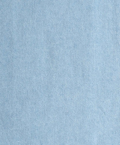 Salong hameu（サロン ハミュー）の「半袖デニムシャツ メンズ レディース/レギュラーカラーシャツ（シャツ/ブラウス・メンズ・インディゴブルー/ダークインディゴブルー/ライトインディゴブルー・LL/L/M）」の17枚目の写真