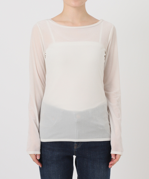 La TOTALITE(ラトータリテ)の「2wayネックベロアカットソー(Tシャツ/カットソー・レディース・ライトグレー/ホワイト/ラベンダー/ブラック・FREE)」の14枚目の写真