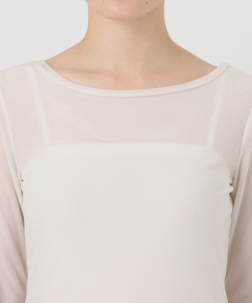 La TOTALITE(ラトータリテ)の「2wayネックベロアカットソー(Tシャツ/カットソー・レディース・ライトグレー/ホワイト/ラベンダー/ブラック・FREE)」の11枚目の写真