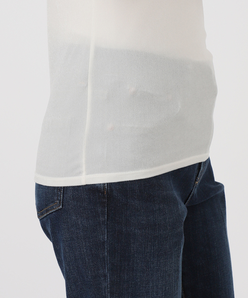 La TOTALITE(ラトータリテ)の「2wayネックベロアカットソー(Tシャツ/カットソー・レディース・ライトグレー/ホワイト/ラベンダー/ブラック・FREE)」の7枚目の写真