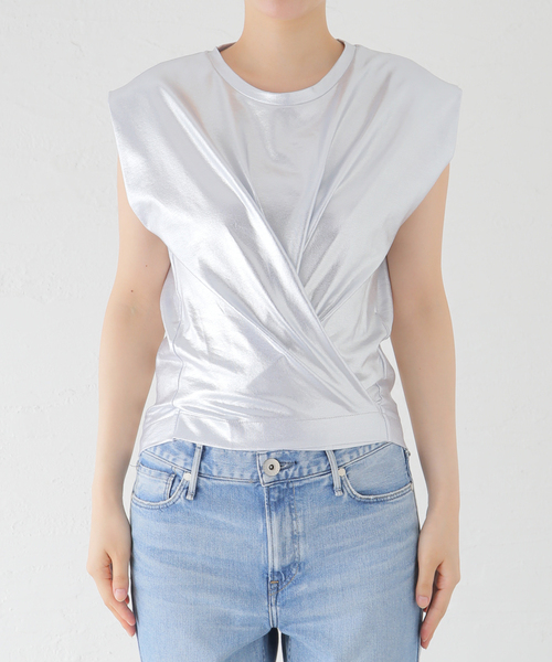 NUDE（ヌード）の「【NUDE/ヌード】 SILVER TOPS：カットソー（Tシャツ/カットソー・レディース・シルバー・40）」の3枚目の写真