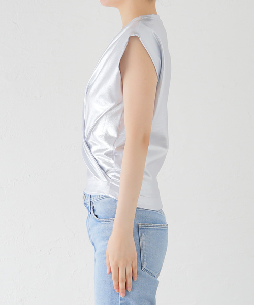 NUDE（ヌード）の「【NUDE/ヌード】 SILVER TOPS：カットソー（Tシャツ/カットソー・レディース・シルバー・40）」の4枚目の写真