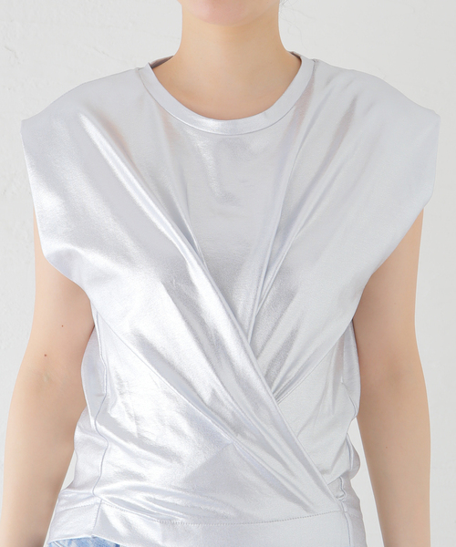 NUDE（ヌード）の「【NUDE/ヌード】 SILVER TOPS：カットソー（Tシャツ/カットソー・レディース・シルバー・40）」の6枚目の写真