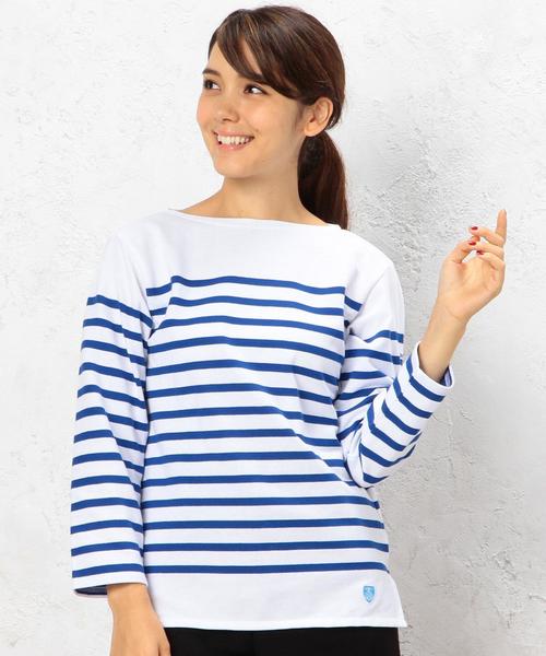 ORCIVAL(オーシバル)の「ORCIVAL(オーシバル) MARINE BOR プルオーバー カットソー◆(Tシャツ/カットソー・レディース・ホワイト・フリー)」の1枚目の写真