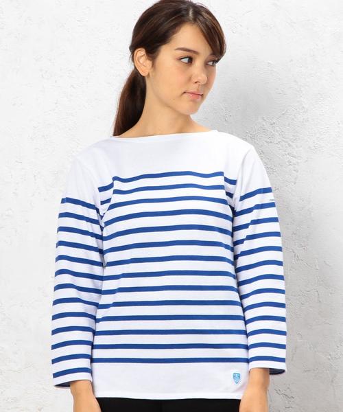 ORCIVAL(オーシバル)の「ORCIVAL(オーシバル) MARINE BOR プルオーバー カットソー◆(Tシャツ/カットソー・レディース・ホワイト・フリー)」の7枚目の写真