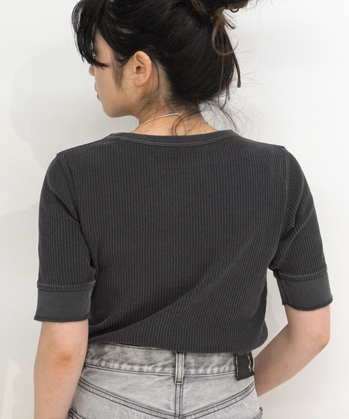 Johnbull（ジョンブル）の「【JOHNBULL/ジョンブル】ピグメントTシャツ（Tシャツ/カットソー・レディース・ホワイト/カーキ/ブラック系その他・FREE）」の22枚目の写真