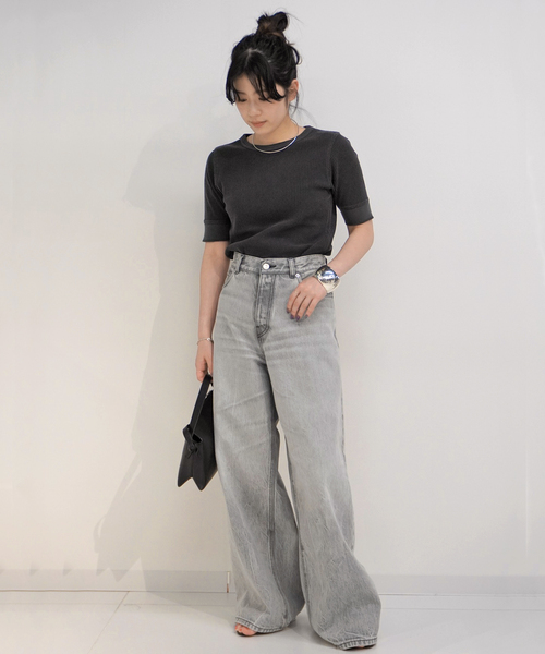 Johnbull（ジョンブル）の「【JOHNBULL/ジョンブル】ピグメントTシャツ（Tシャツ/カットソー・レディース・ホワイト/カーキ/ブラック系その他・FREE）」の21枚目の写真