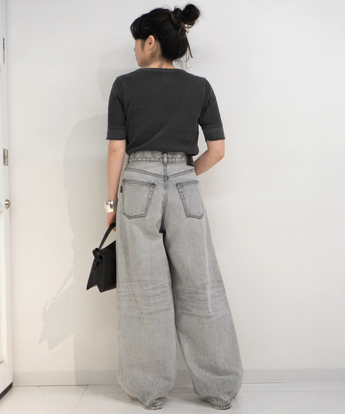 Johnbull（ジョンブル）の「【JOHNBULL/ジョンブル】ピグメントTシャツ（Tシャツ/カットソー・レディース・ホワイト/カーキ/ブラック系その他・FREE）」の19枚目の写真