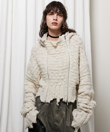 PRANK PROJECT | ダブルジップダメージフーディ / Double Zip Damaged Hoodie(パーカー)