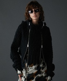 PRANK PROJECT | 【24AUTUMN PRE ORDER】ダブルジップダメージフーディ / Double Zip Damaged Hoodie(パーカー)