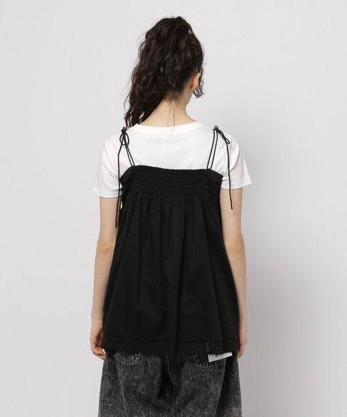 niko and...（ニコアンド）の「ボリュームギャザーキャミソール（キャミソール・レディース・イエロー/ホワイト/ブラック・FREE）」の11枚目の写真