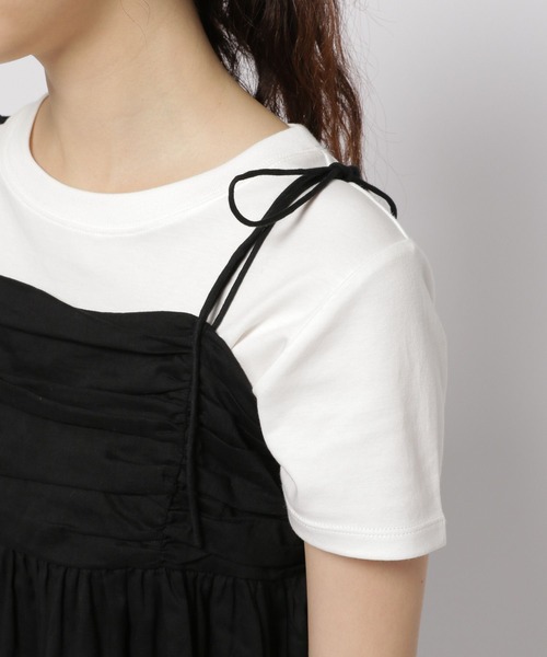 niko and...（ニコアンド）の「ボリュームギャザーキャミソール（キャミソール・レディース・イエロー/ホワイト/ブラック・FREE）」の8枚目の写真