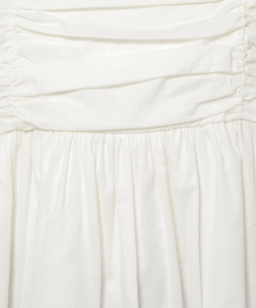 niko and...（ニコアンド）の「ボリュームギャザーキャミソール（キャミソール・レディース・イエロー/ホワイト/ブラック・FREE）」の5枚目の写真