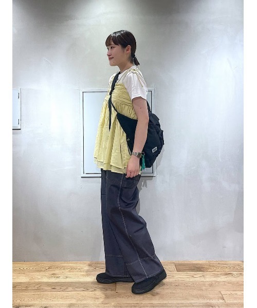 niko and...（ニコアンド）の「ボリュームギャザーキャミソール（キャミソール・レディース・イエロー/ホワイト/ブラック・FREE）」の20枚目の写真