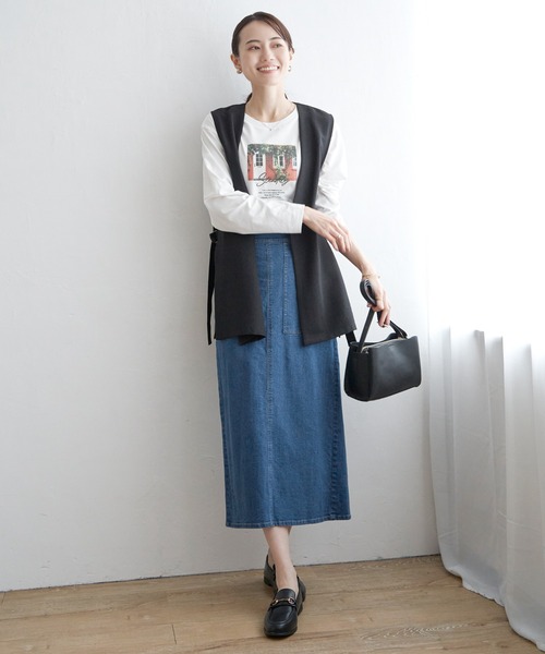 ikka(イッカ)の「【親子コーデ】テーラードジレ(ベスト・レディース・ブラック/ベージュ・M/L/S)」の19枚目の写真