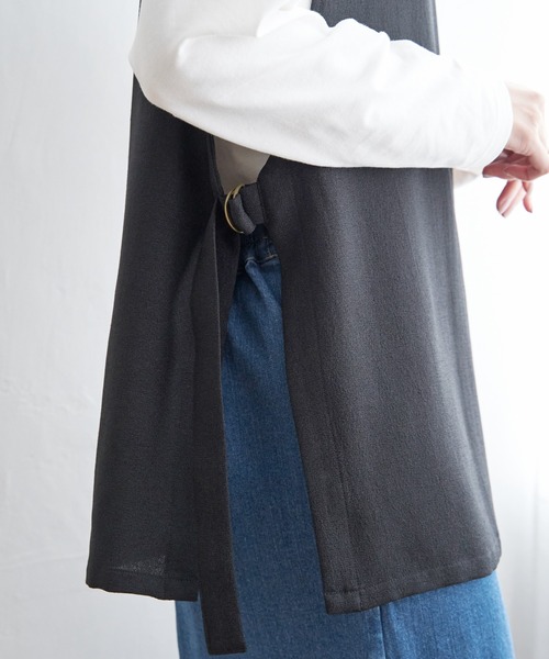 ikka(イッカ)の「【親子コーデ】テーラードジレ(ベスト・レディース・ブラック/ベージュ・M/L/S)」の15枚目の写真